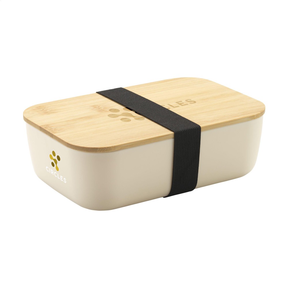 Midori Bamboo Lunchbox - beige (± PMS 9185C)