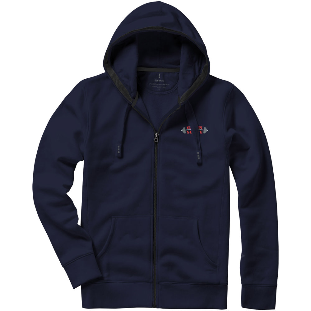 Arora 300 g/m² unisex hoodie met ritssluiting