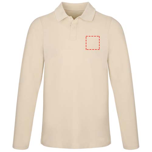 Calgary 180 g/m² herenpolo met lange mouwen
