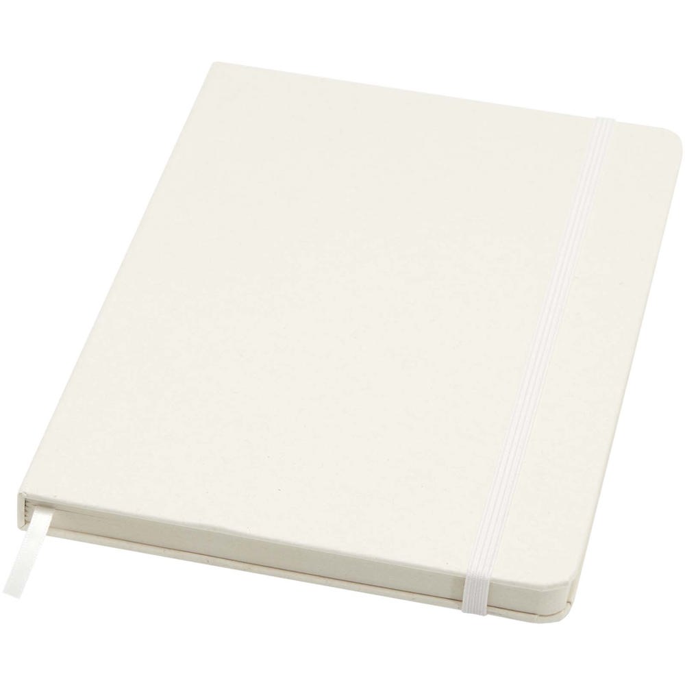 Bass A5 gerecycled notitieboek met gelinieerde pagina's - Wit