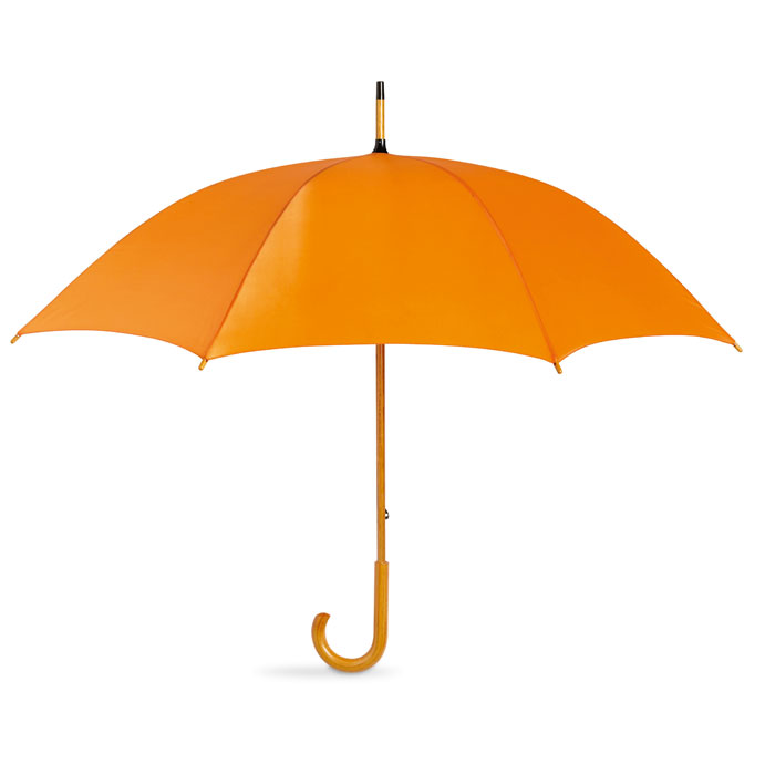 CALA - Paraplu met houten handvat - Oranje