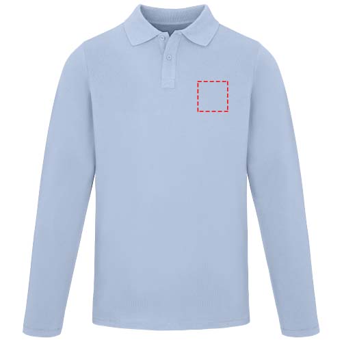 Calgary 180 g/m² herenpolo met lange mouwen