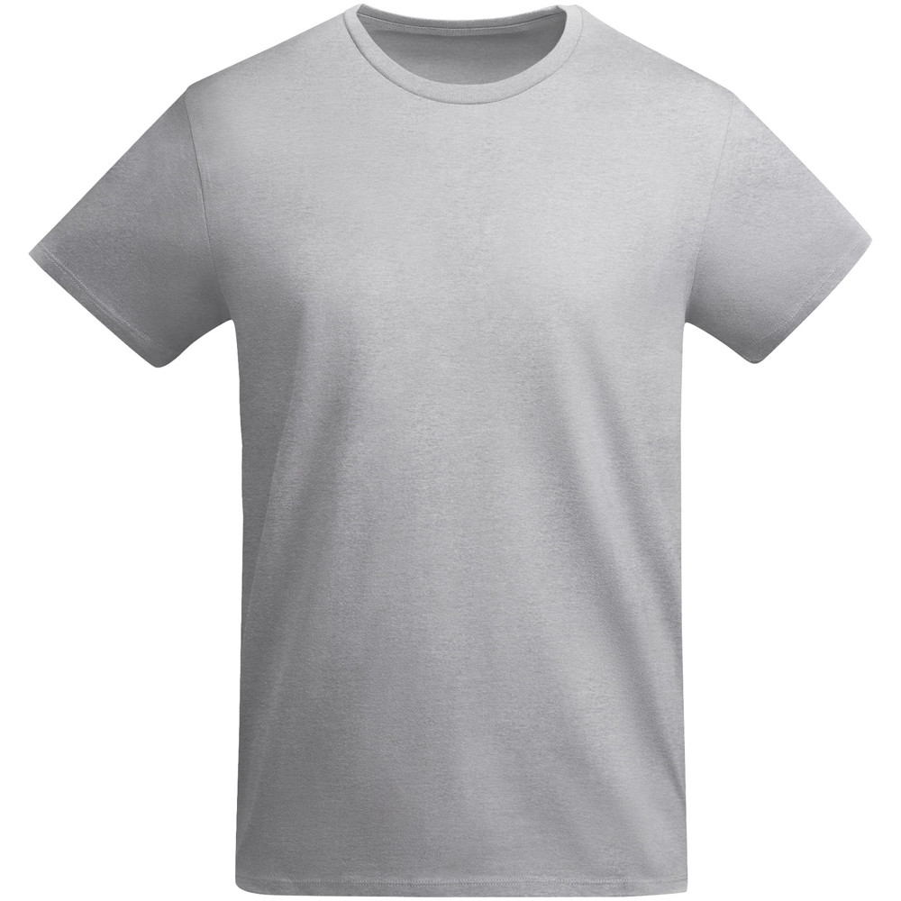 Breda 175 g/m² biologisch katoenen kindershirt met korte mouwen - Gemêleerd grijs