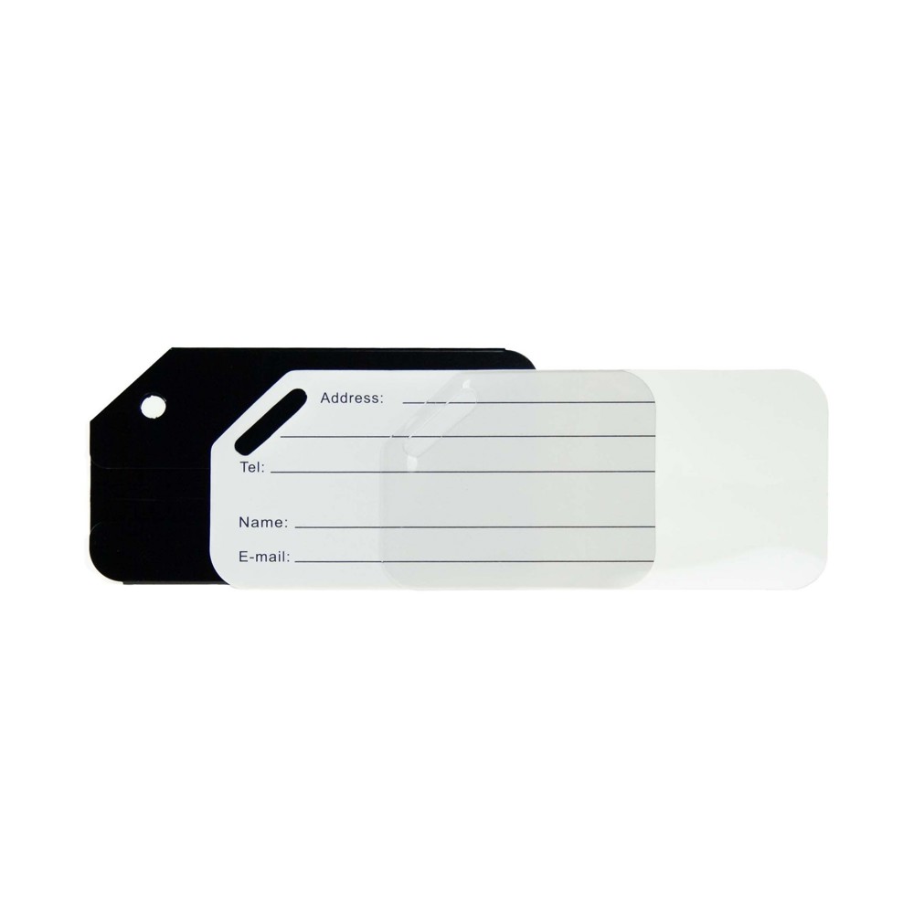 Luggage Tag Aluminium- Zwart