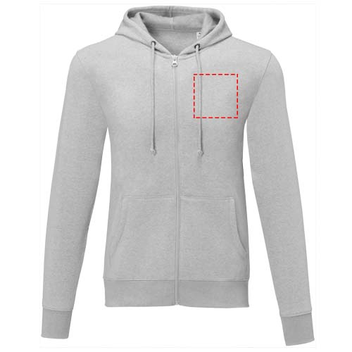 Charon 240 g/m² heren hoodie met ritssluiting