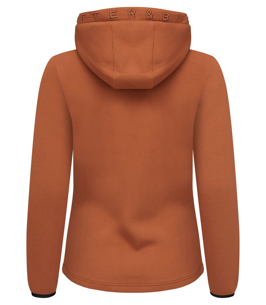 Cutter & Buck - Pemberton Hood FZ Dames Roest Oranje S