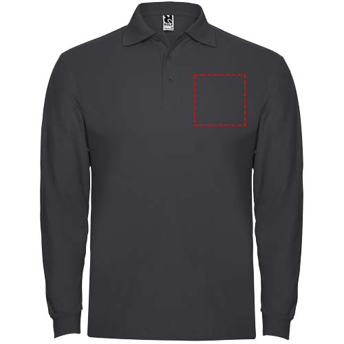 Estrella 220 g/m² herenpolo met lange mouwen
