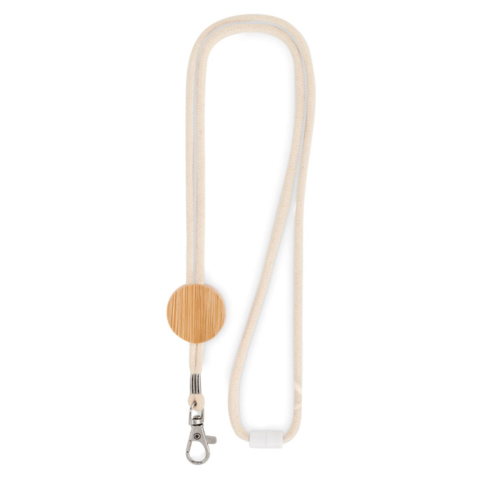 KARA - Katoenen lanyard metalen haak