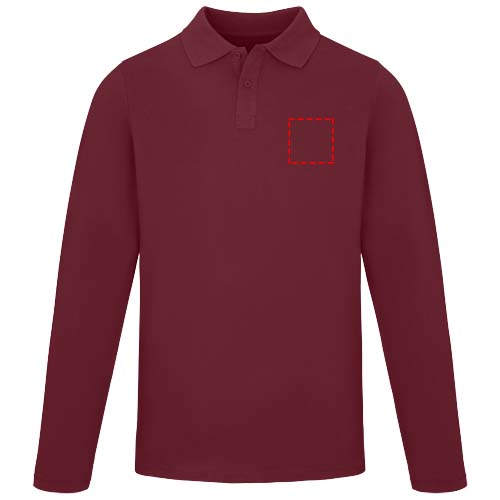 Calgary 180 g/m² herenpolo met lange mouwen