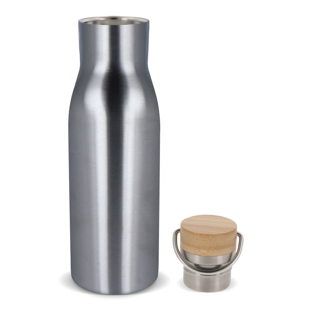 Thermo fles met bamboe deksel 500ml