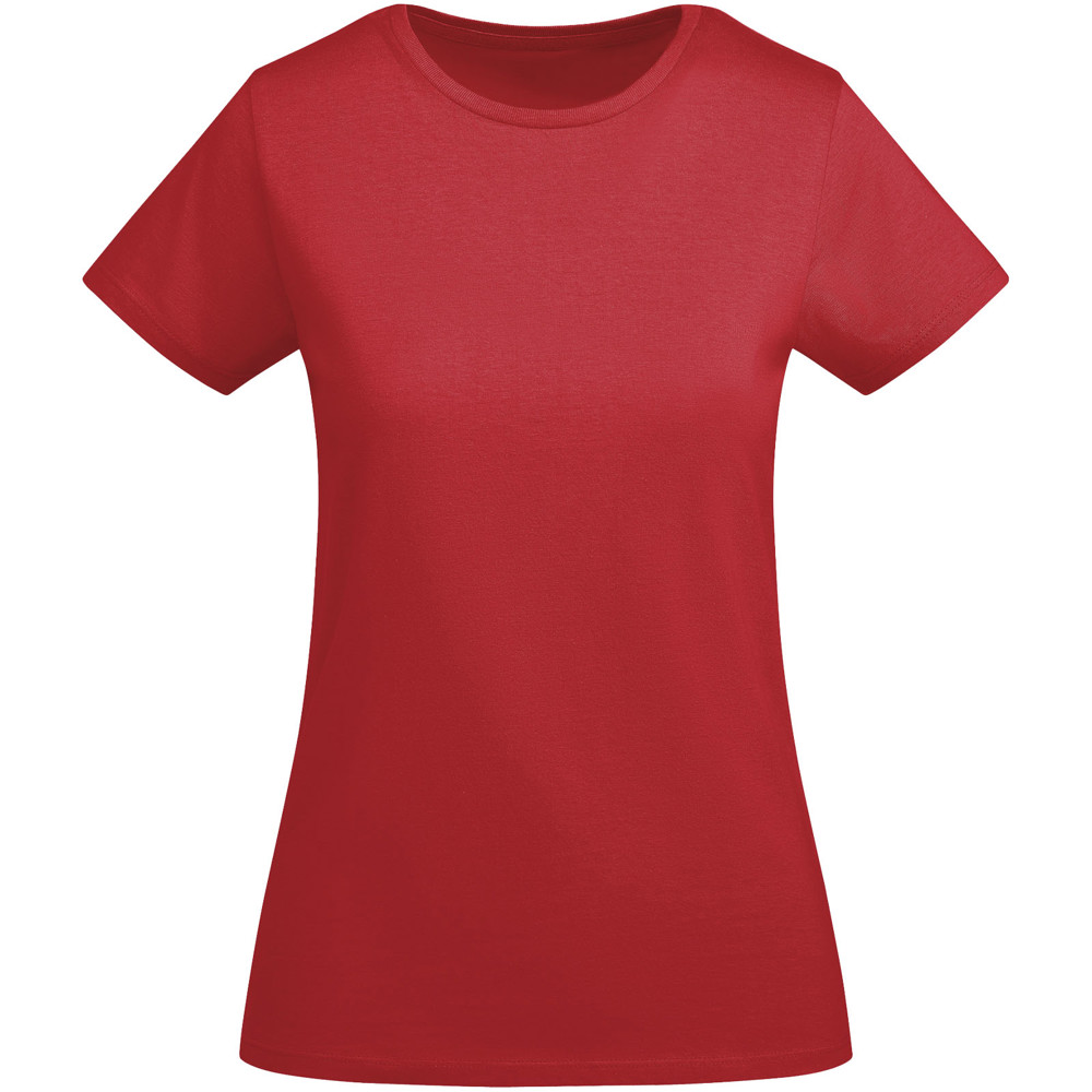 Breda 175 g/m² biologisch katoenen dames T-shirt met korte mouwen - Rood