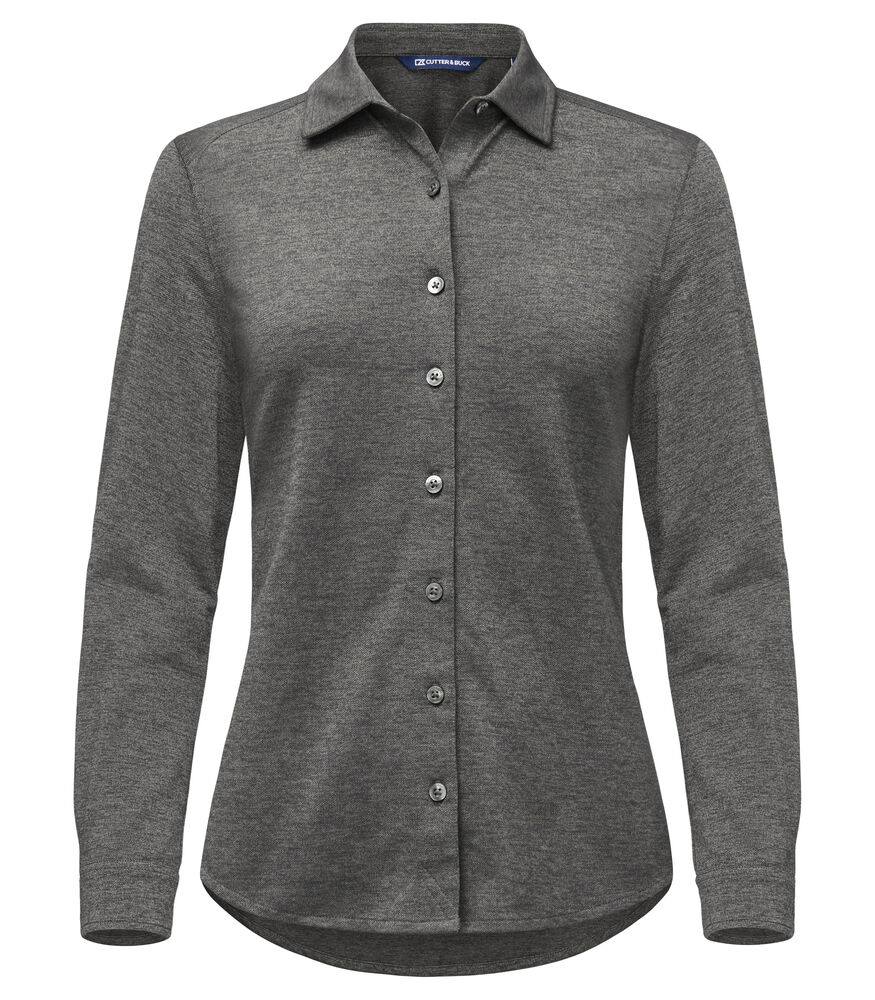 Cutter & Buck - Advantage Shirt Dames - Antraciet Mélange