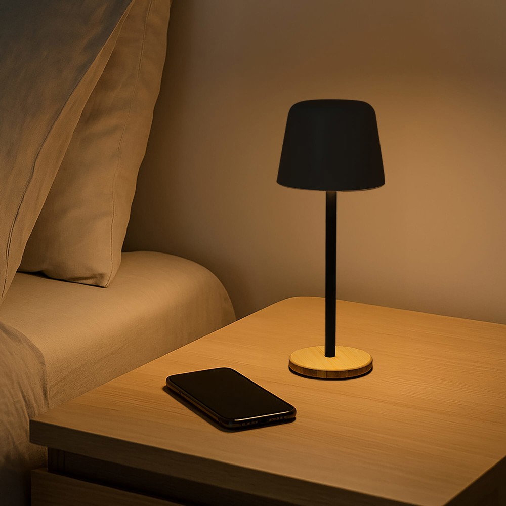 Solis Dimbare Tafellamp met Bamboe basis