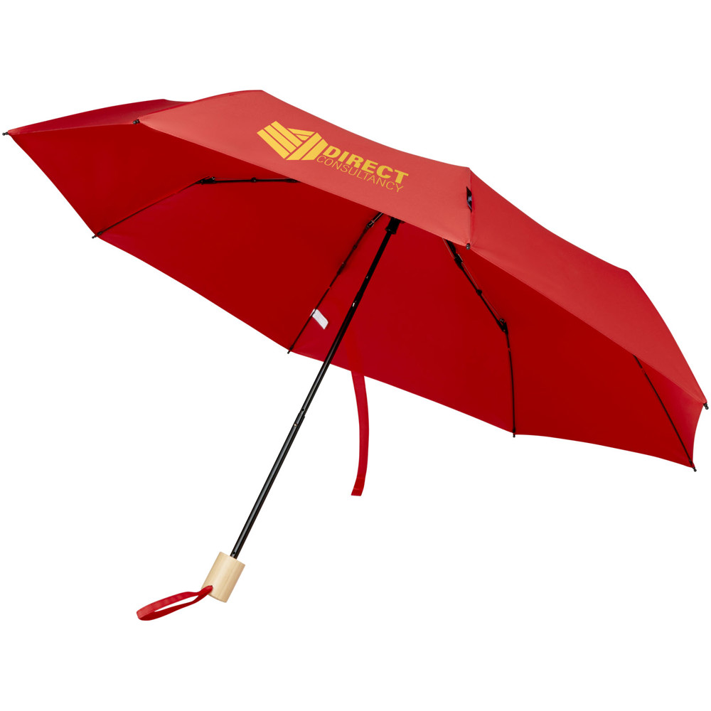 Birgit 21'' opvouwbare windproof gerecyclede PET-paraplu