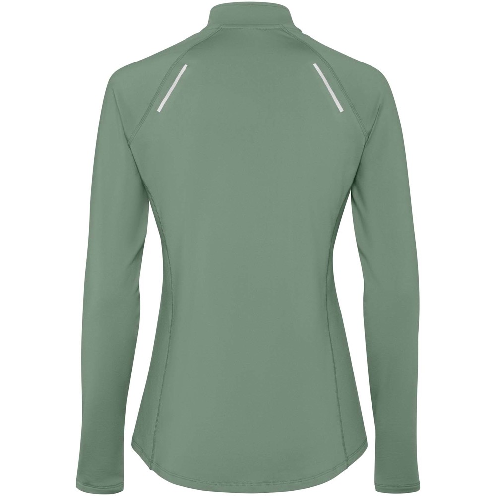 Estambul 200 g/m² damessweater met lange mouwen en halve rits