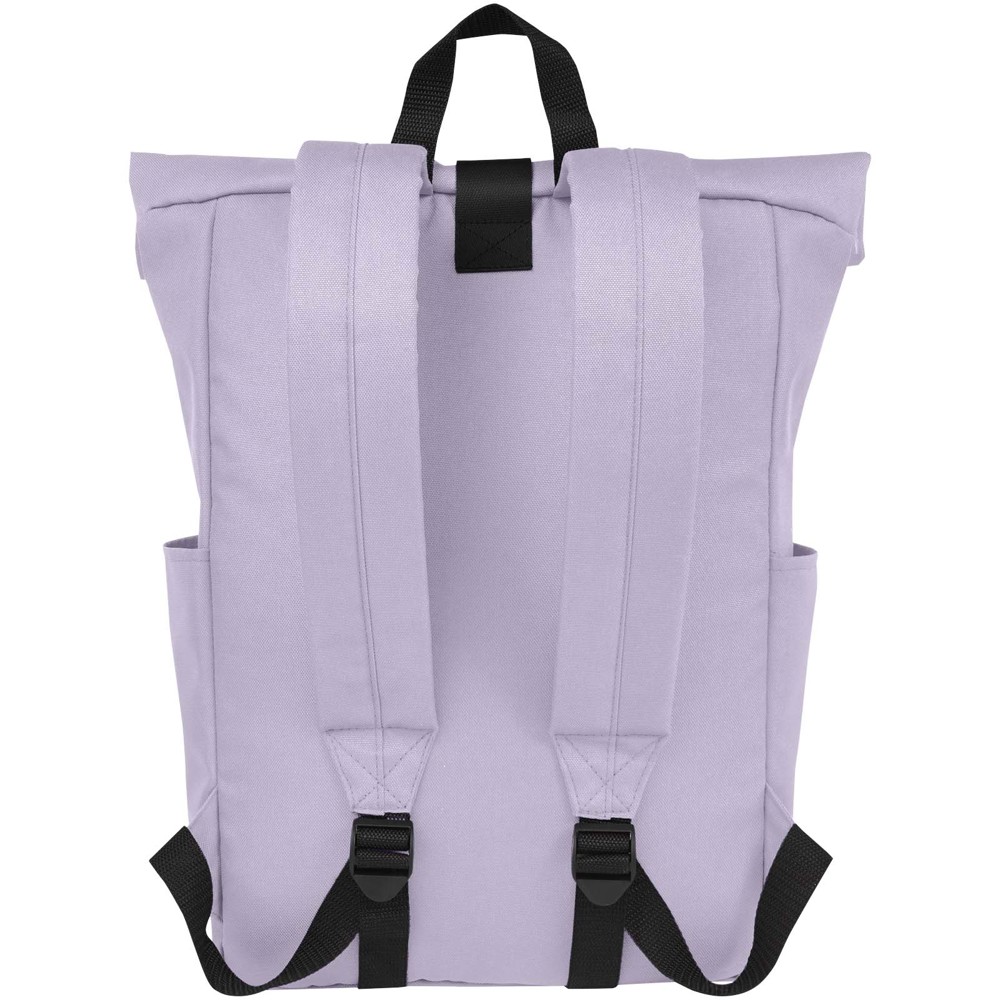 Byron 15,6" rugzak van GRS RPET met opgerolde bovenkant 18 L