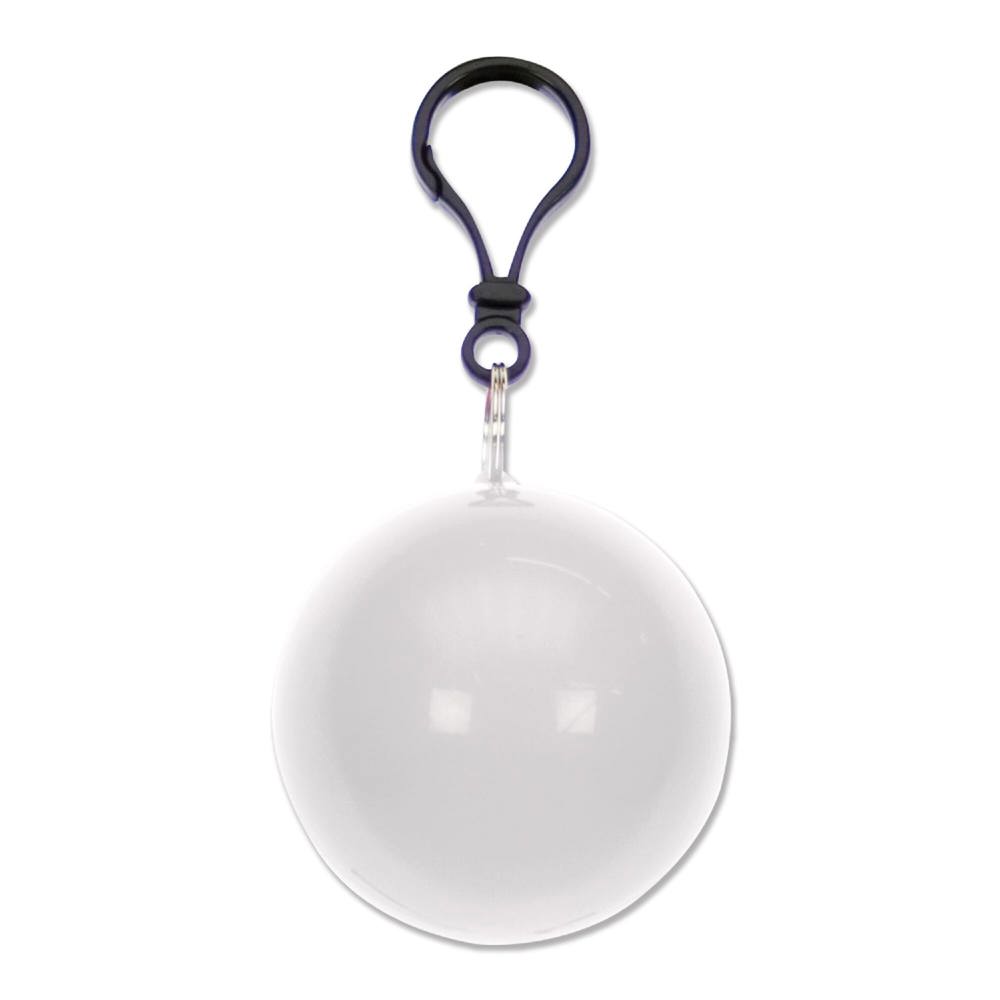 Bal met regenponcho - Wit