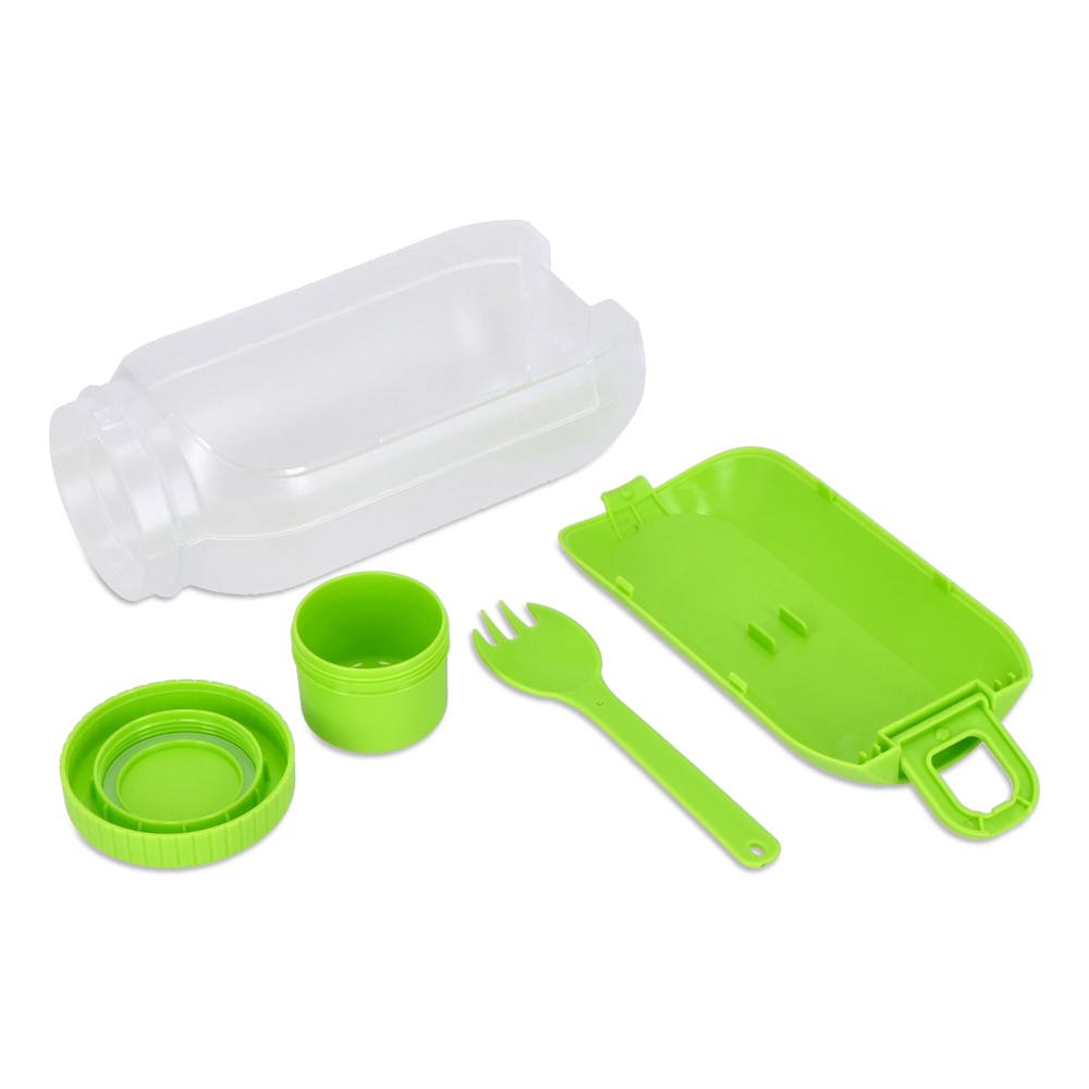 Alles-in-één Lunchkom met Sausvakje en Lepel-Vork