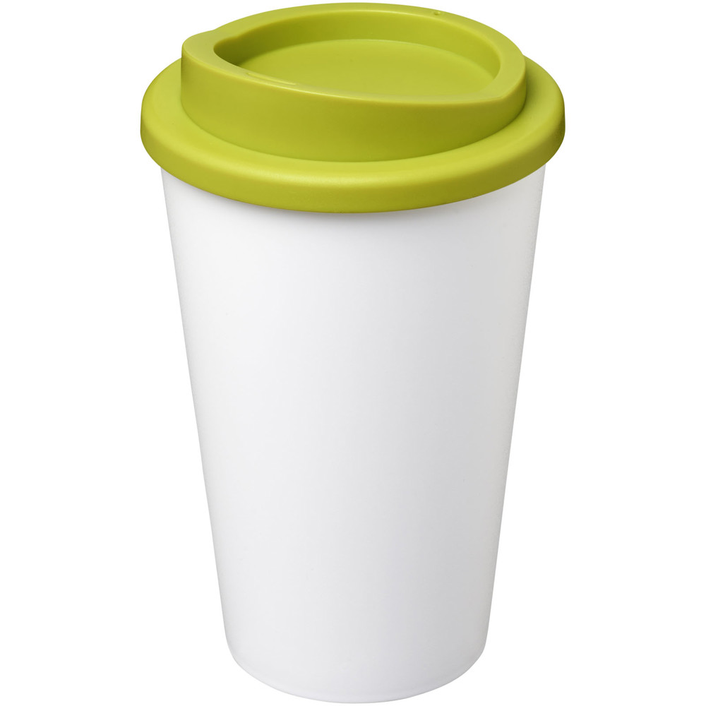 Americano® 350 ml geïsoleerde beker - Wit, Lime
