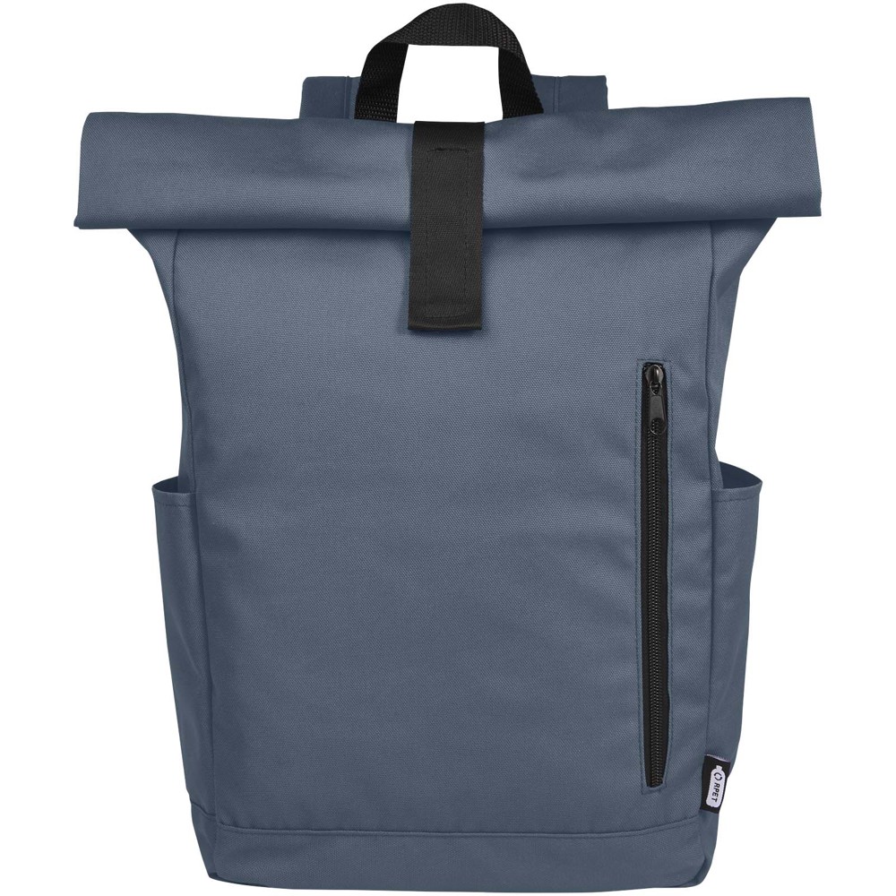 Byron 15,6" rugzak van GRS RPET met opgerolde bovenkant 18 L