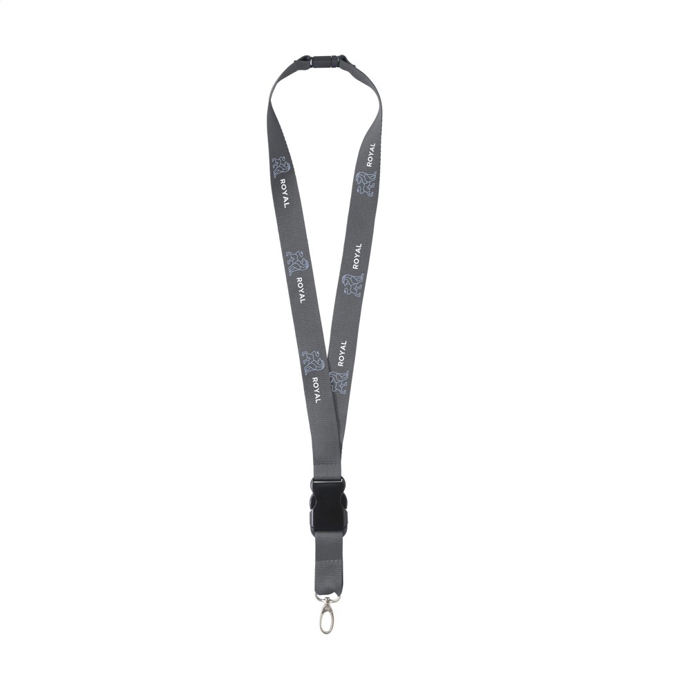 KeyCordSafety 2,4 cm lanyard - grijs (± PMS Cool Gray 9)