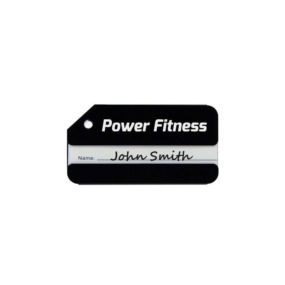 Luggage Tag Aluminium- Zwart