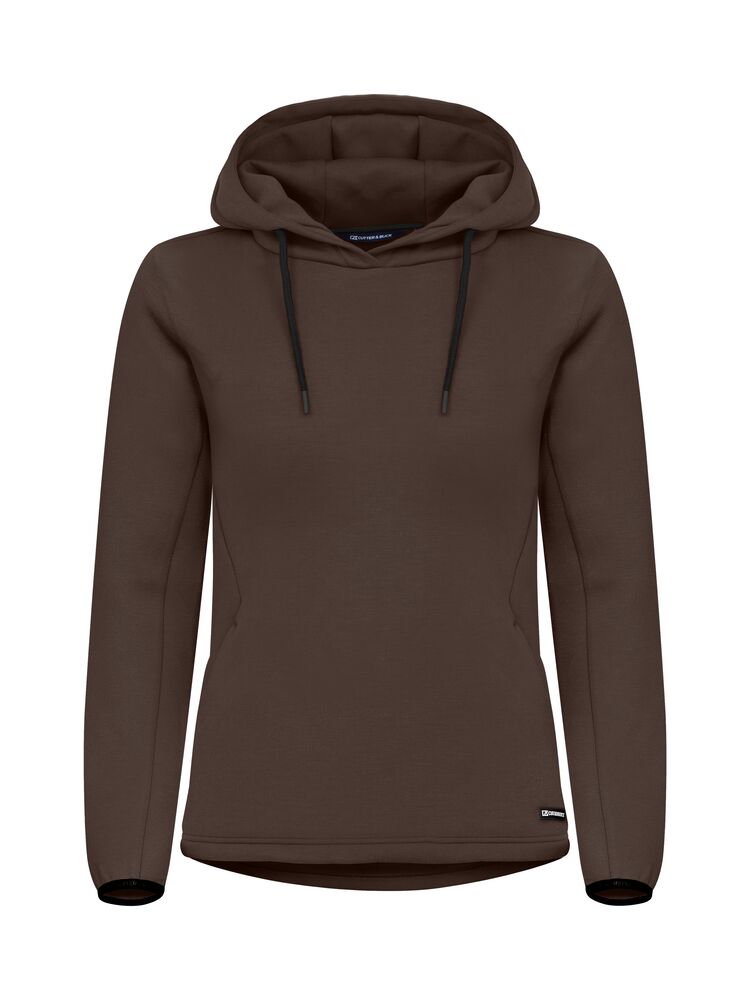 Cutter & Buck - Pemberton Hood Dames - Donker Mokka