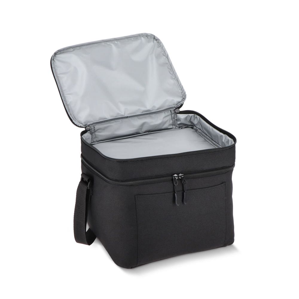 600D gerecycled PET koeltas met twee vakken 30 x 20 x 24 cm 12 L