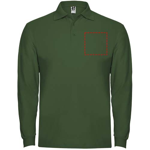Estrella 220 g/m² herenpolo met lange mouwen