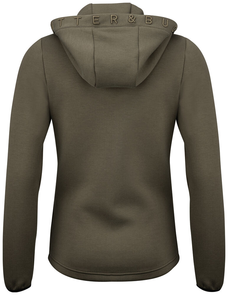 Cutter & Buck - Pemberton Hood FZ Dames Ivy Groen XL