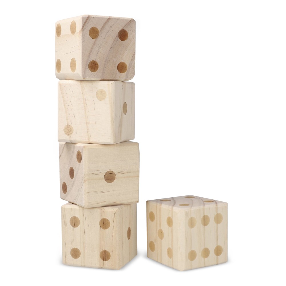 InSideOut Reuze houten dobbelsteen spel