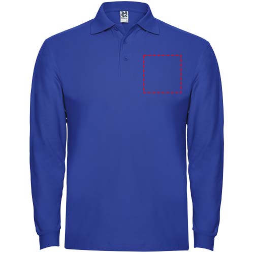 Estrella 220 g/m² herenpolo met lange mouwen