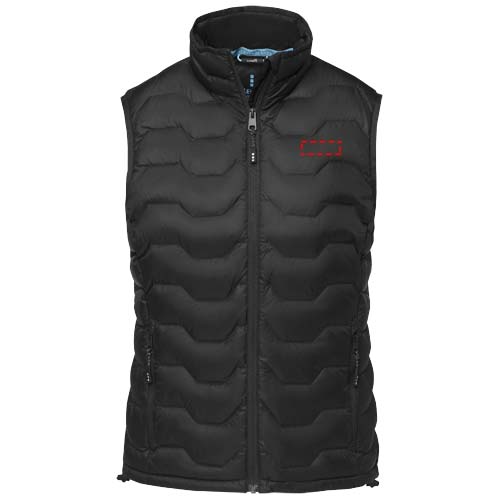 Petalite GRS gerecyclede geïsoleerde down bodywarmer voor dames