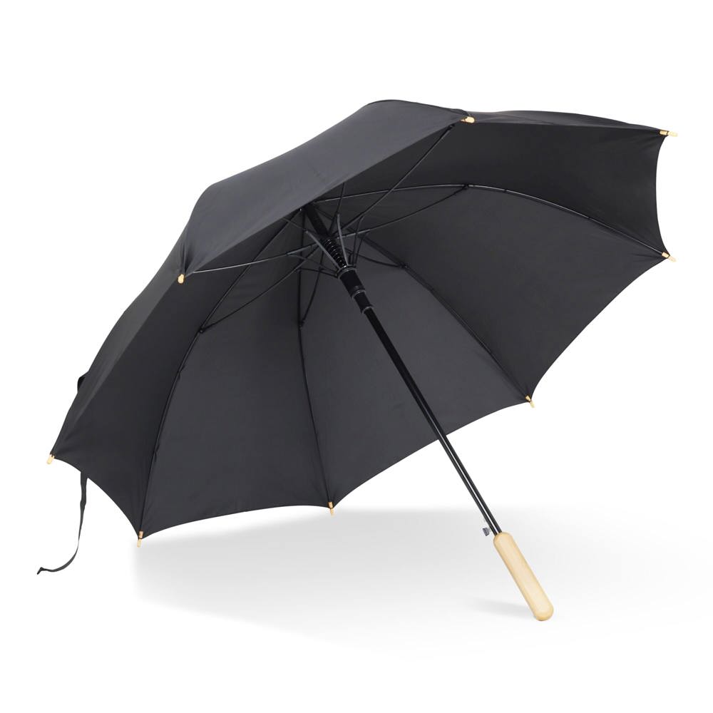 Stok paraplu 25” R-PET recht handvat auto open