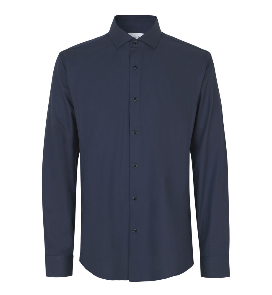 SEVEN SEAS Hybrid shirt | modern - Marine (C-790)