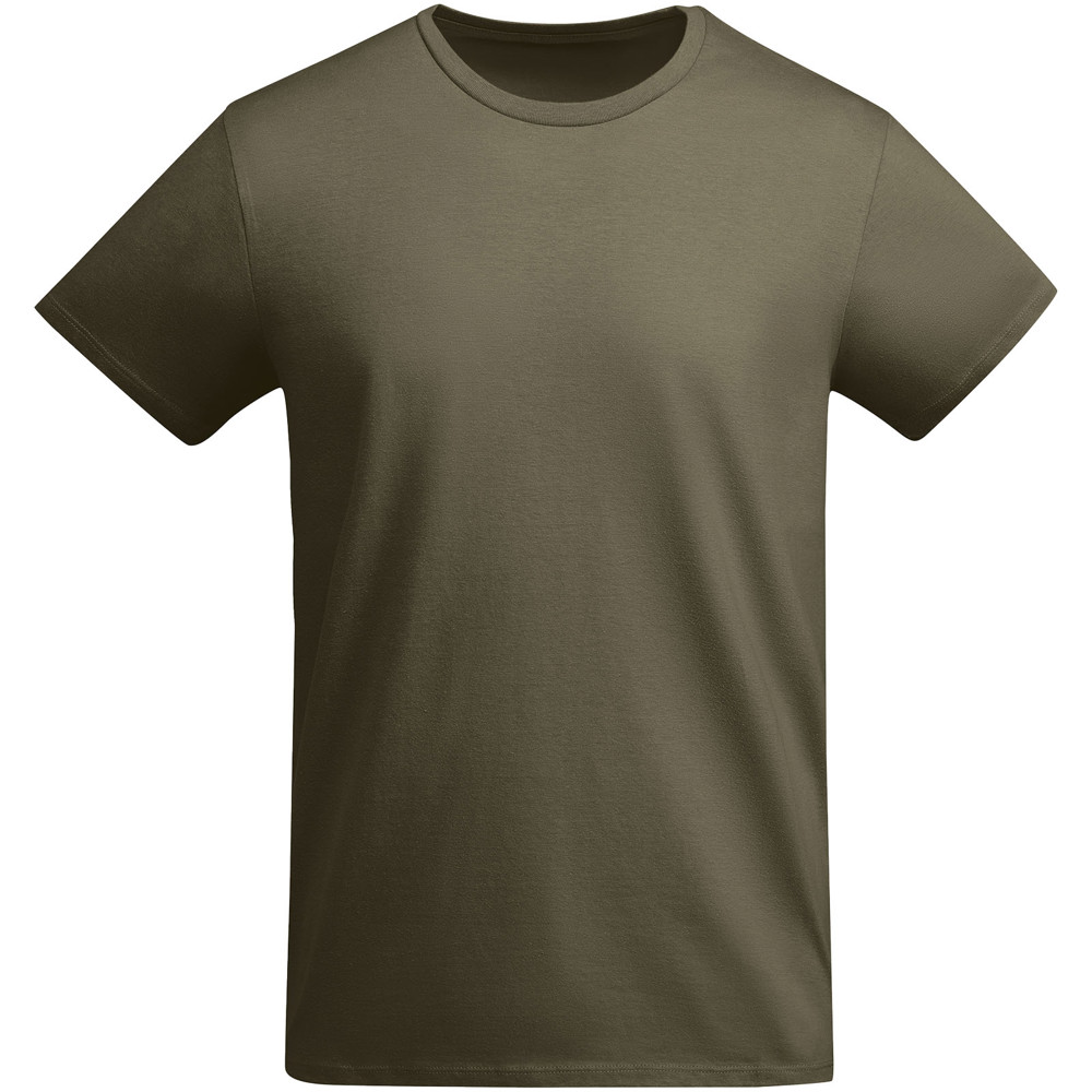 Breda 175 g/m² biologisch katoenen herenshirt met korte mouwen - Militair groen