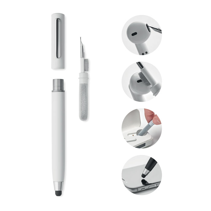 CLEANPEN - Stylus pen TWS schoonmaakset - Wit