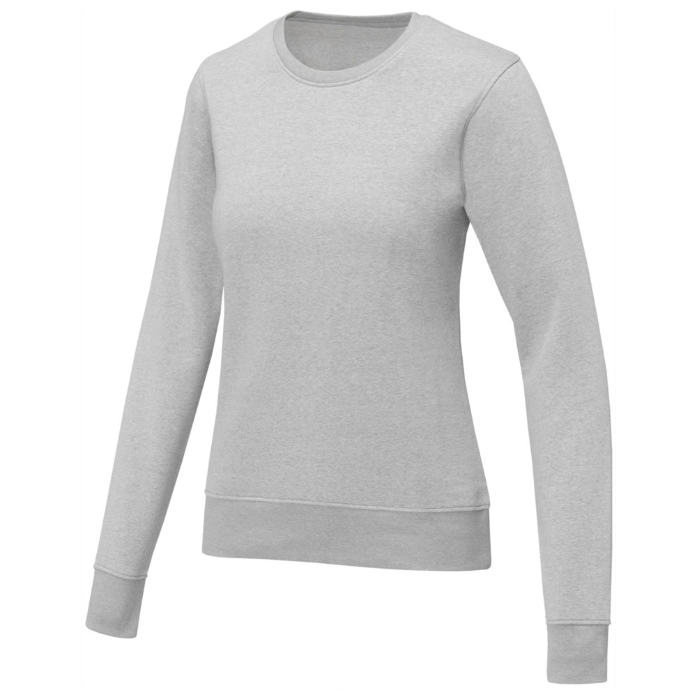 Zenon dames sweater met crewneck - Gemêleerd grijs