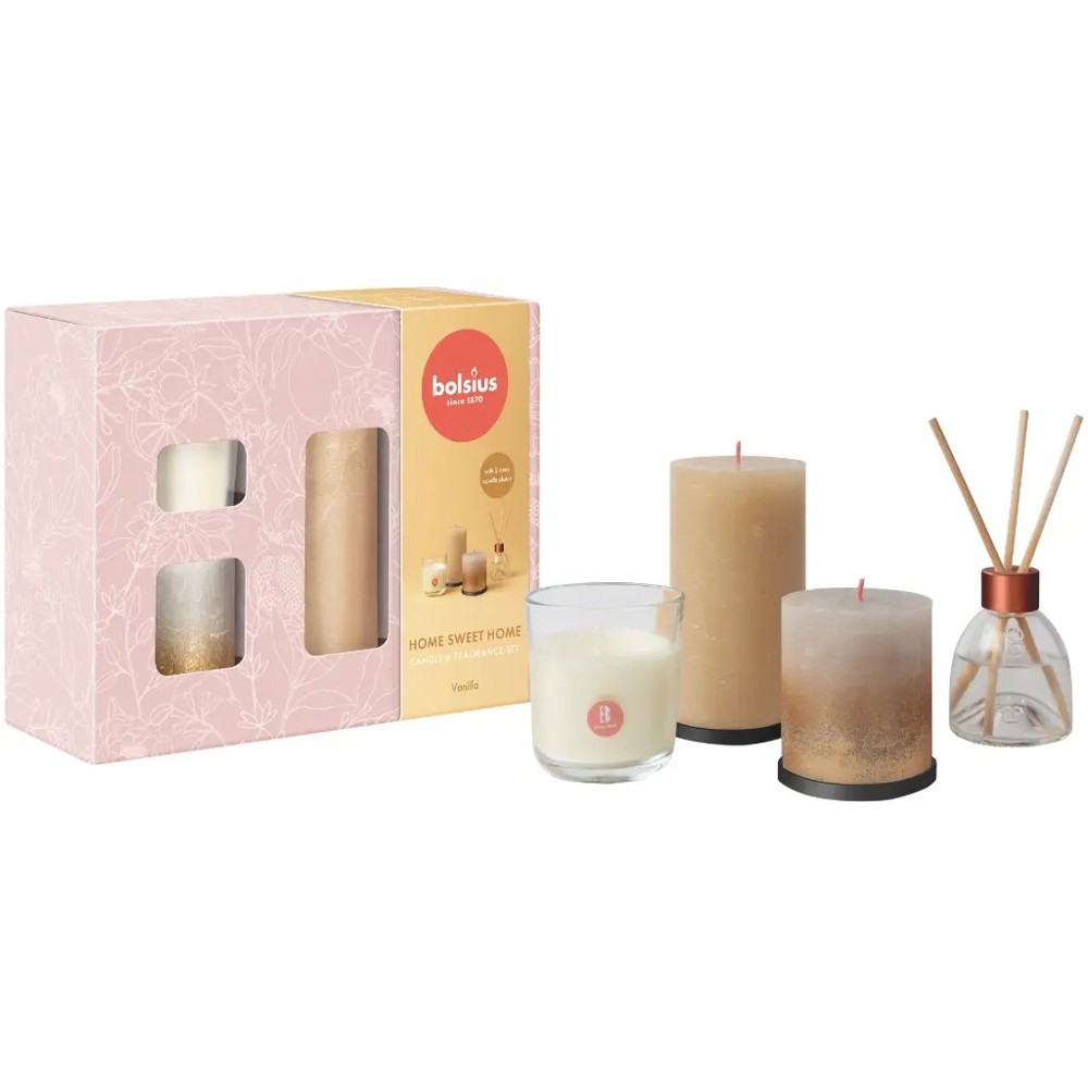 Bolsius Medium Gift Set- Goud