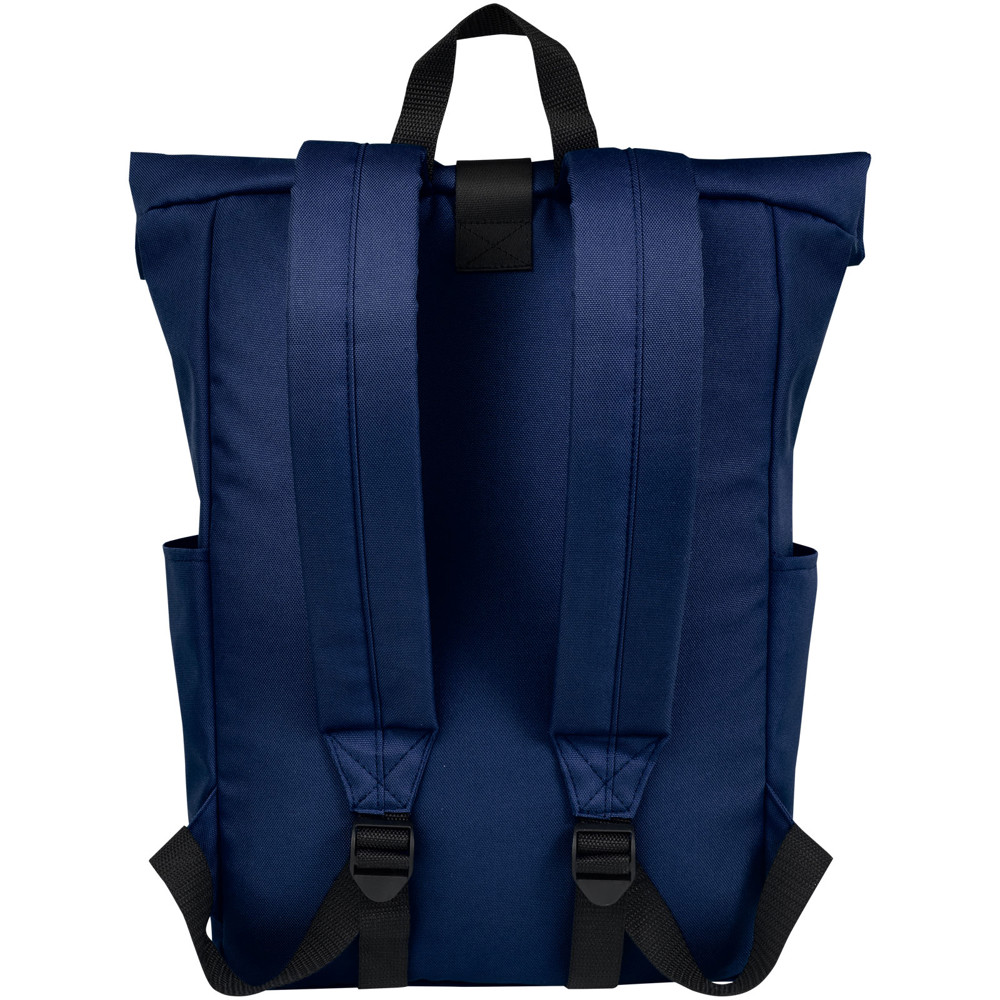 Byron 15,6" rugzak van GRS RPET met opgerolde bovenkant 18 L