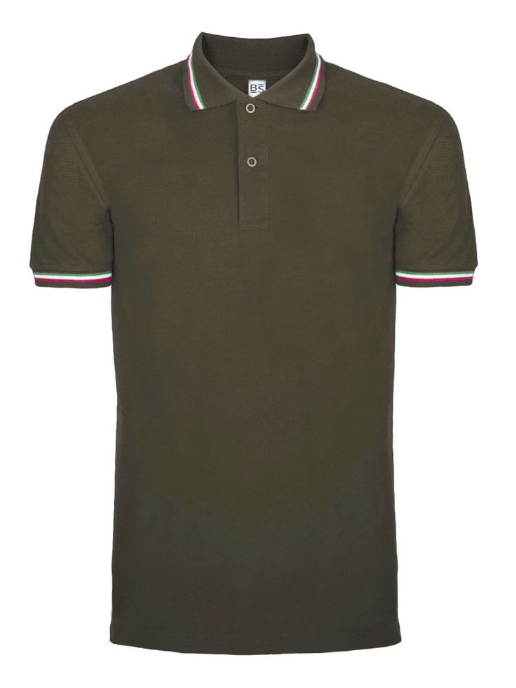 BS Italy polo, 200 gr/m² - Olijfgroen (PMS 418C)