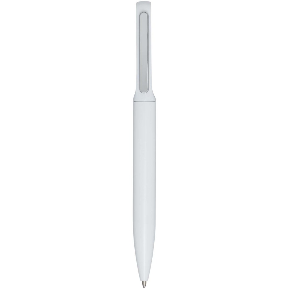Blanca balpen van gerecycled aluminium (blauwe inkt) - wit