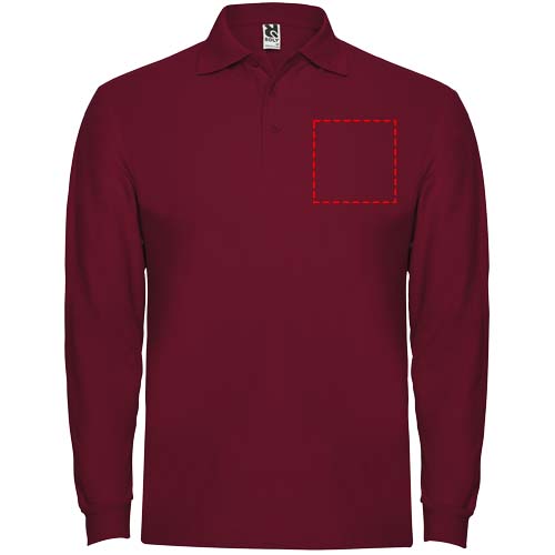 Estrella 220 g/m² herenpolo met lange mouwen