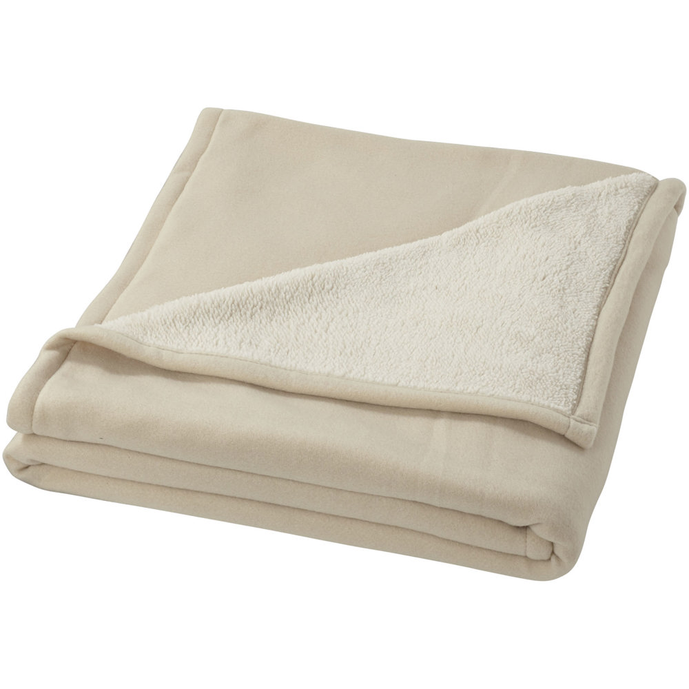 Springwood zachte fleece en sherpa deken - Offwhite