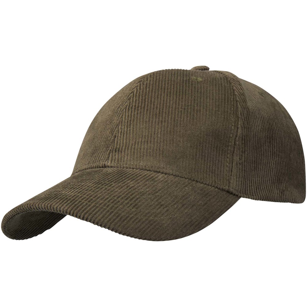 Hutton 280 g/m² 6 panel cap van gerecycled corduroy