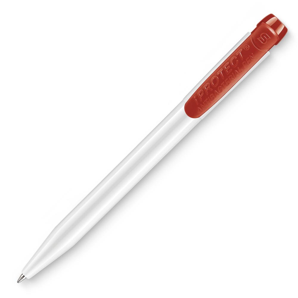 Balpen IProtect hardcolour - Wit / Rood