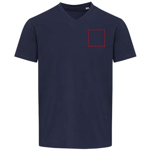 Balfour 200 g/m² unisex OCS organisch T-shirt met korte mouwen en V-hals