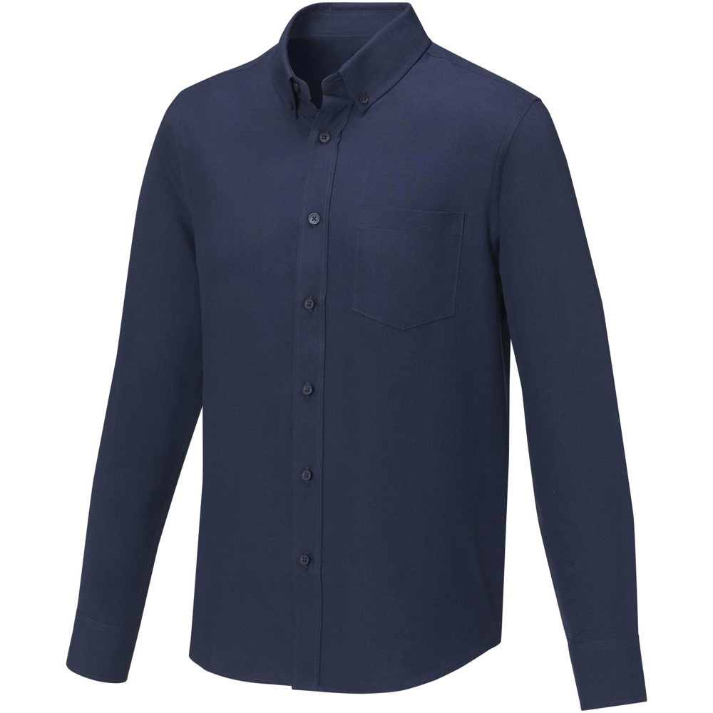 Pollux 130 g/m² herenoverhemd met lange mouwen - Marineblauw