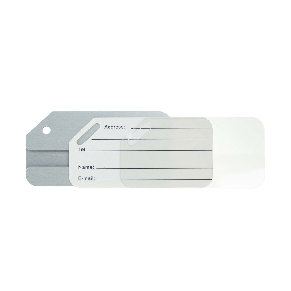 Luggage Tag Aluminium- Zilver
