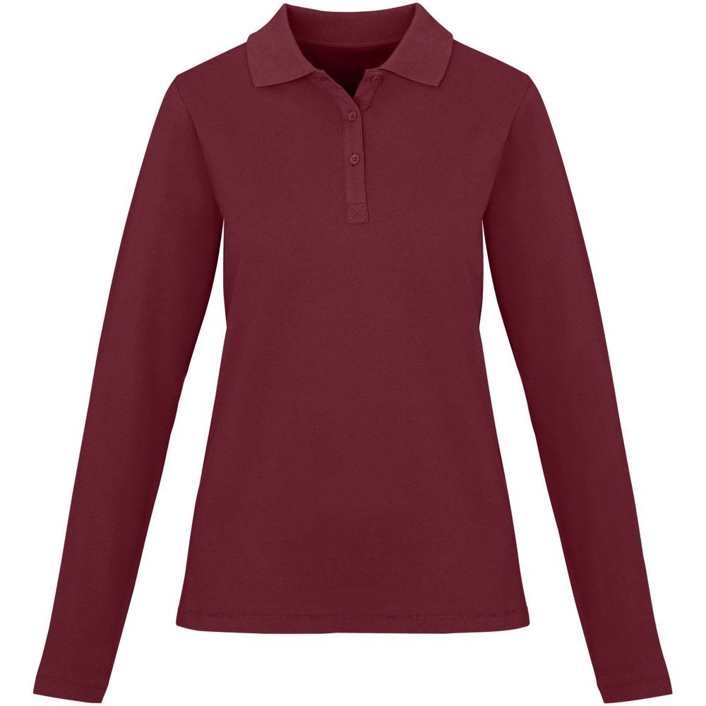 Calgary 180 g/m² damespolo met lange mouwen